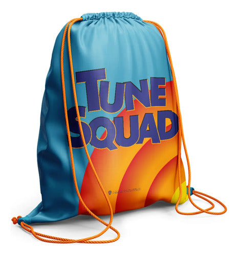 Mochila Gimnasio Drb Cordón Tune Squad Estampada Impermeable Warner Estampado