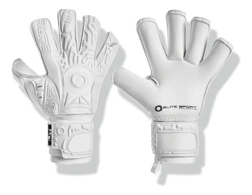 Guante De Arquero Elite Sport Solo White Pro Adulto Mmsports