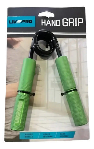 Hand Grip Ejercitador De Mano Y Antebrazo 100lb Livepro Color Verde