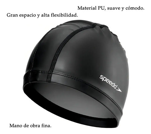Gorro De Natacion Speedo Pace Textil Impermeable Piscina Color Gris