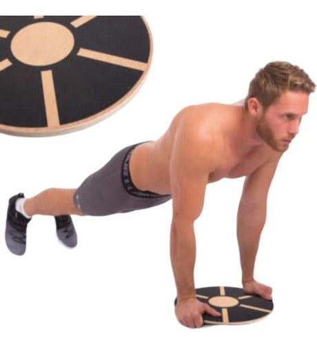 Plataforma Tabla De Equilibrio Balance Board Madera Livepro Negro