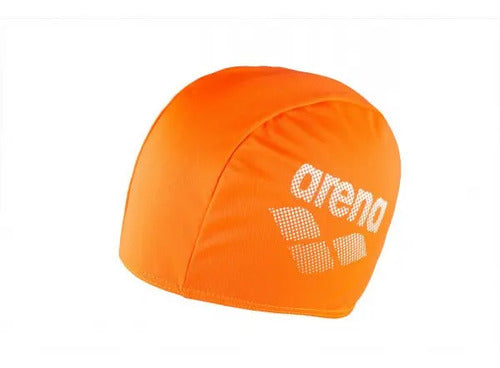 Gorra Natación Piscina Arena Polyester Tela Color Naranja Tamaño One Size