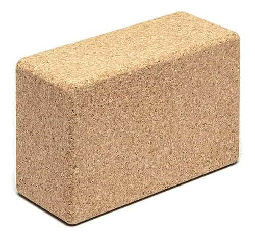 Bloque De Yoga De Corcho Go4cork - Antideslizante, Hipoalerg Beige