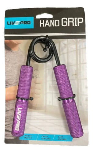 Hand Grip Ejercitador De Mano Y Antebrazo 60lb - Livepro Violeta