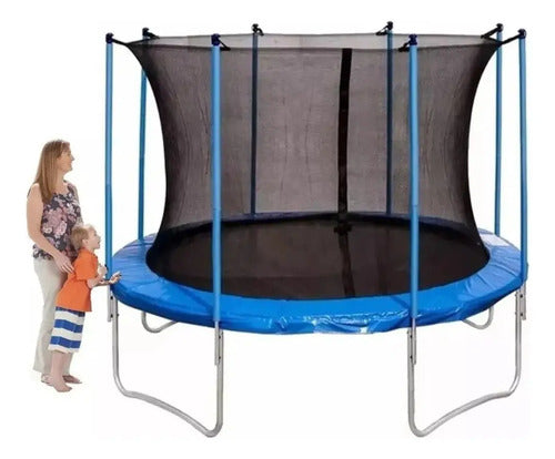 Cama Elástica C/red 3,66 Metros - K'nex Negro Azul