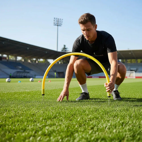 Arco De Precisión Fútbol Entrenamiento Práctica Amarillo