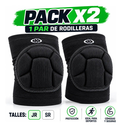 Rodillera De Alto Impacto Knex (par) Multicolor