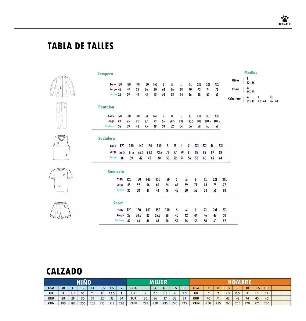 Calza térmica 3/4 KELME