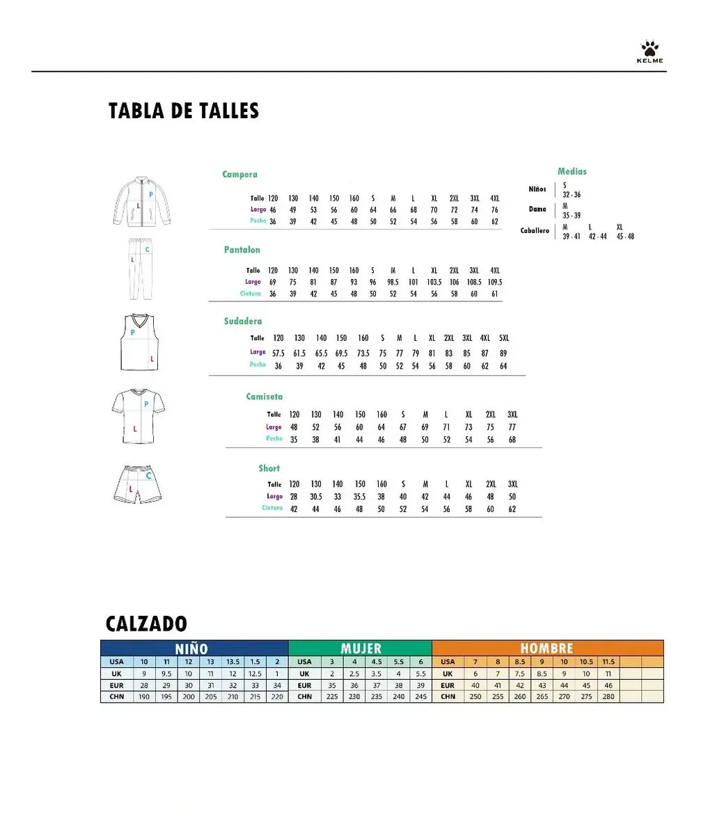 Calza térmica Larga fina KELME