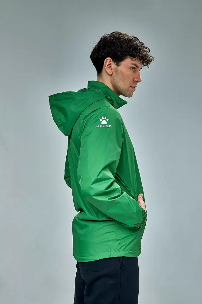 Campera De Lluvia Deportiva Kelme C/capucha Y Cierres