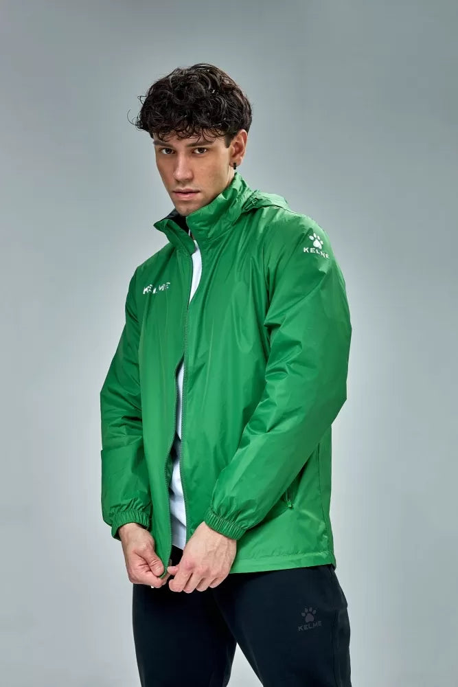 Campera De Lluvia Deportiva Kelme C/capucha Y Cierres