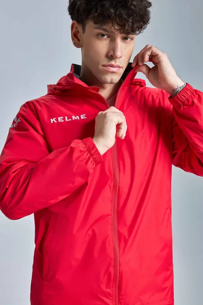 Campera De Lluvia Deportiva Kelme C/capucha Y Cierres