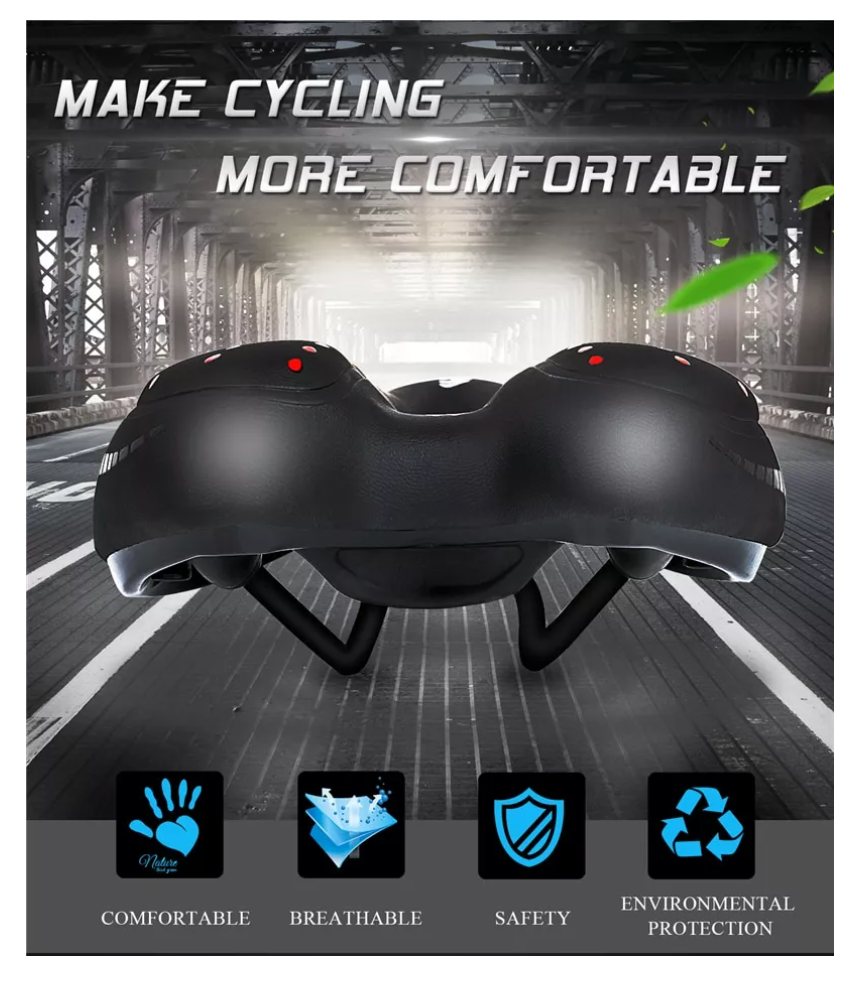 Asiento Mtb Transpirable Absorción Impactos Az088 Zuba