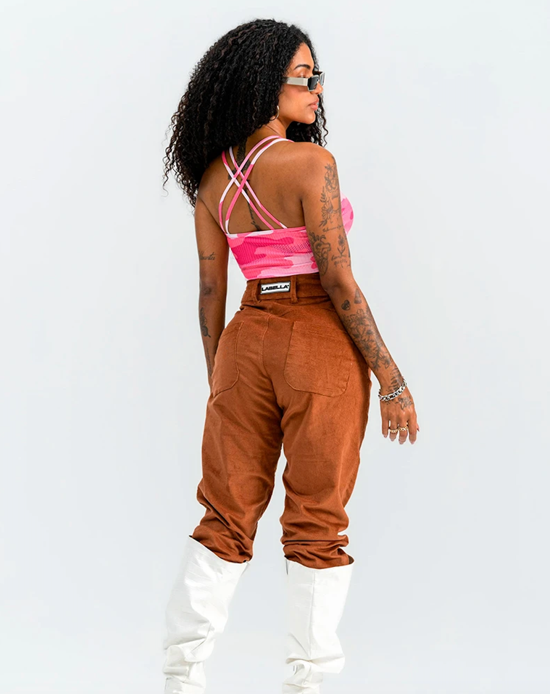 Top Rosado Estampado