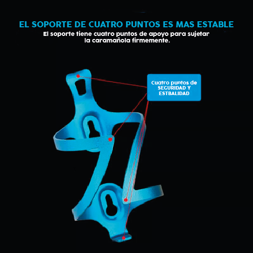 Porta Caramañola Bicicleta Ciclismo Aluminio Zuba