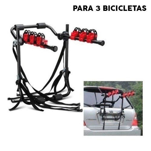 Portabicicleta Para Auto O Camioneta 3 Bicicletas