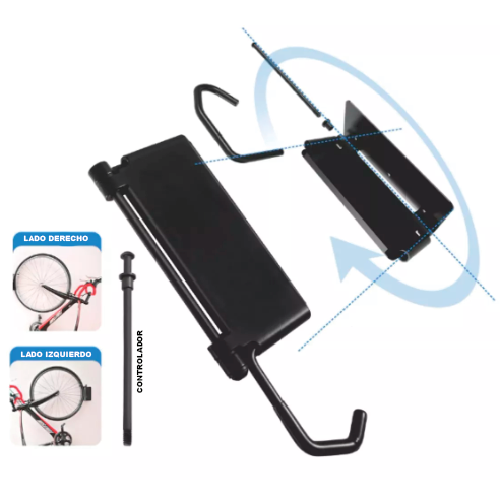 Soporte Vertical De Pared Para Bicicleta De Metal