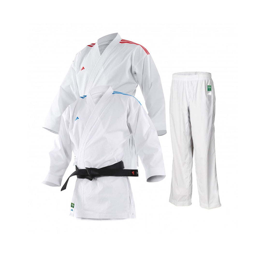 Uniforme Karate Adidas K0 Kit WKF Tradicional 100% Algodon Tejido Pesado para Practica Tradicional Talla 170 Retail