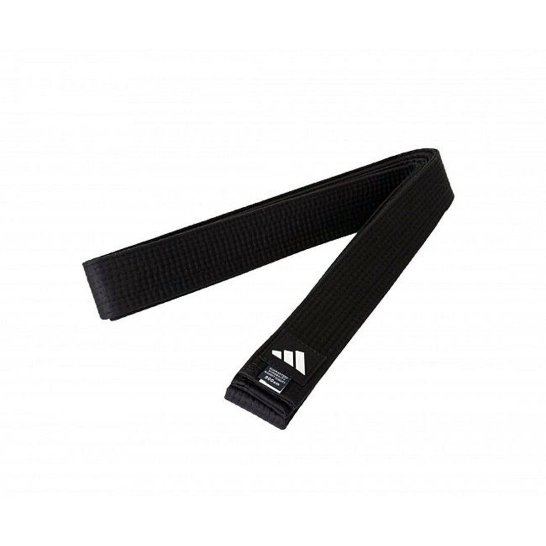 Cinturon Taekwondo Adidas Negro 5cm Ancho Algodon Reforzado para Cinturon Negro y Grados Avanzados Largo 320cm