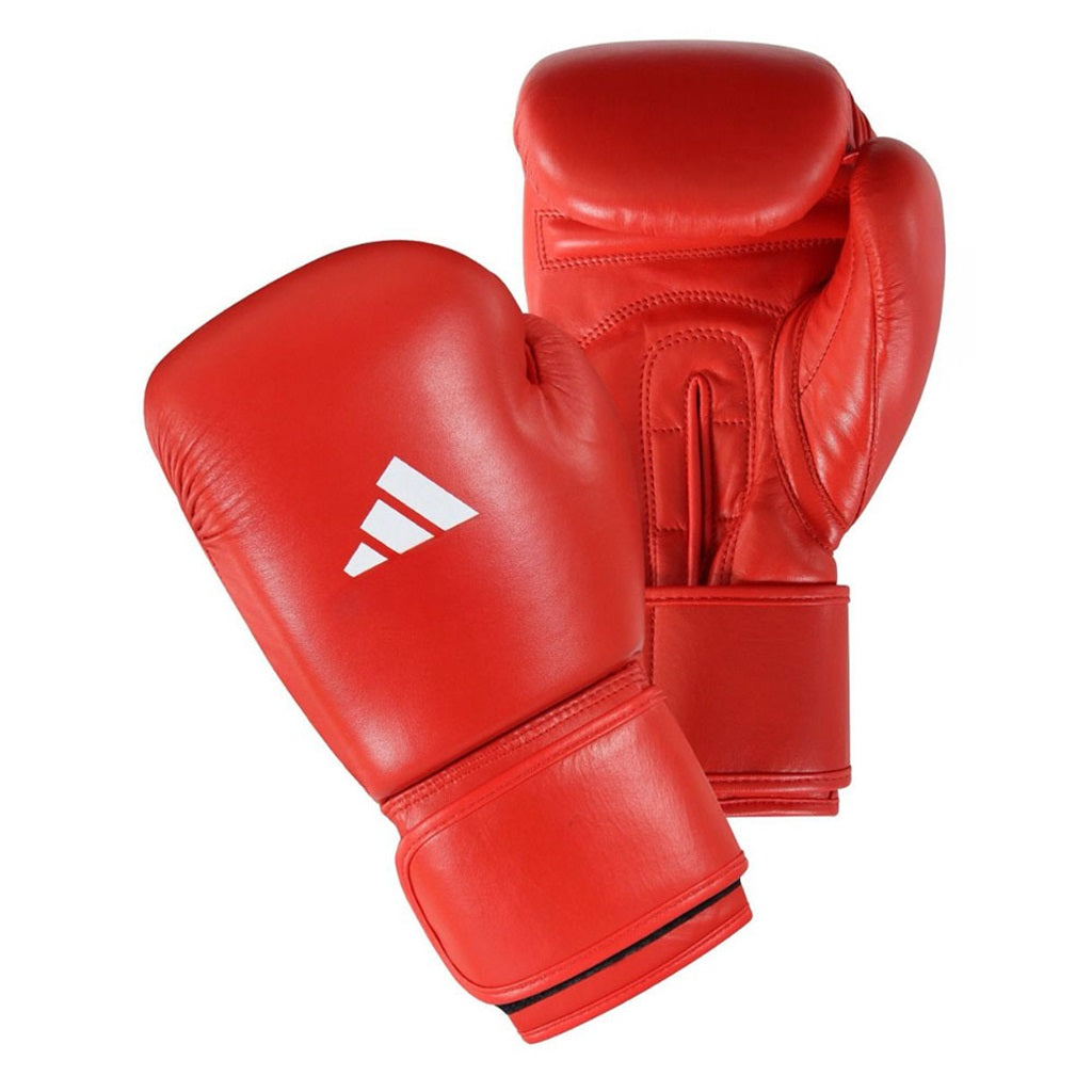 Guantes de Kickboxing Adidas WAKO G1 10oz Cuero Sintetico Aprobados WAKO para Competicion Light Contact y Full Contact