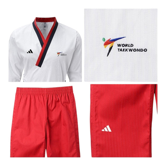 Uniforme Taekwondo Adidas Poomsae Young Women WT Premium para Competidoras Juveniles Femeninas