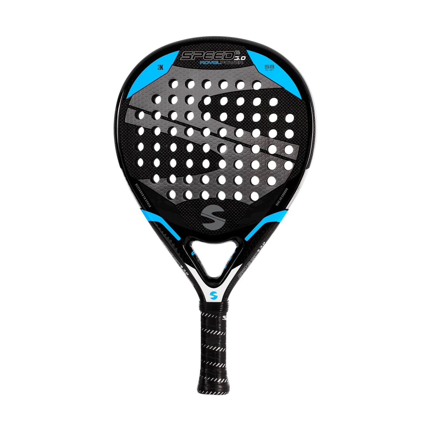 Paleta Speed 3.0 Royal Power Carbono 3k Eva Soft S8 - Softee