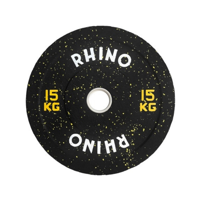 Disco Olimpico Caucho Bumper Crossfit Levantamiento 15kg Rhino