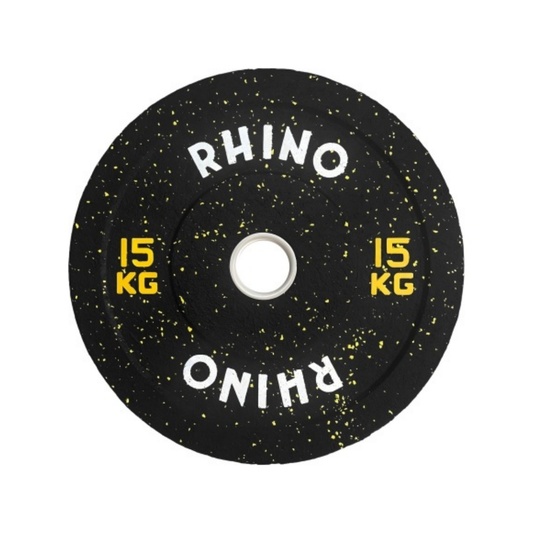 Disco Olimpico Caucho Bumper Crossfit Levantamiento 15kg Rhino