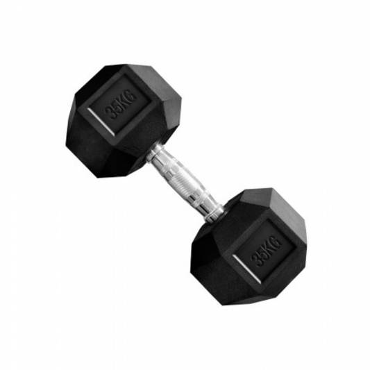 Mancuerna Hexagonales Hierro Recubierto 35kg Rhino