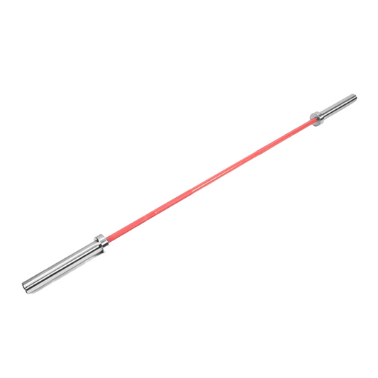 Barra Olimpica 8 Rodamientos Rosa 2.01m 15kg Dama Livepro