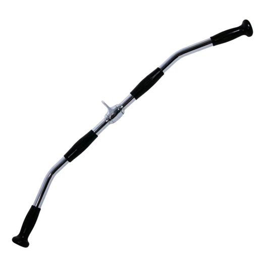 Barra Dorsales Para Polea Cromada Con Movimiento 92cm Rhino