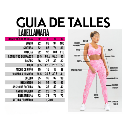Calza Deportiva Print Dama La Bella Mafia
