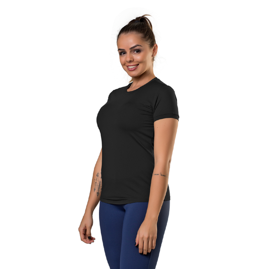 Remera M/corta Dama Fitness Uv50+