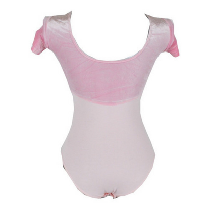 Malla Ballet Niña Terciopelo Manga Corta