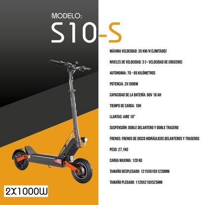 Monopatin Electrico S10-S Joyor