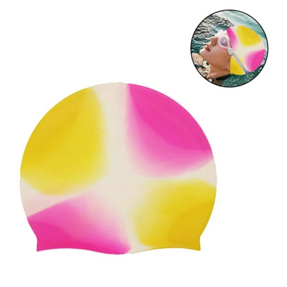 Gorra De Silicona Natacion Niños Mullticolor