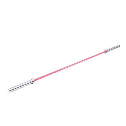 Barra Olimpica 8 Rodamientos Rosa 2.01m 15kg Dama Livepro