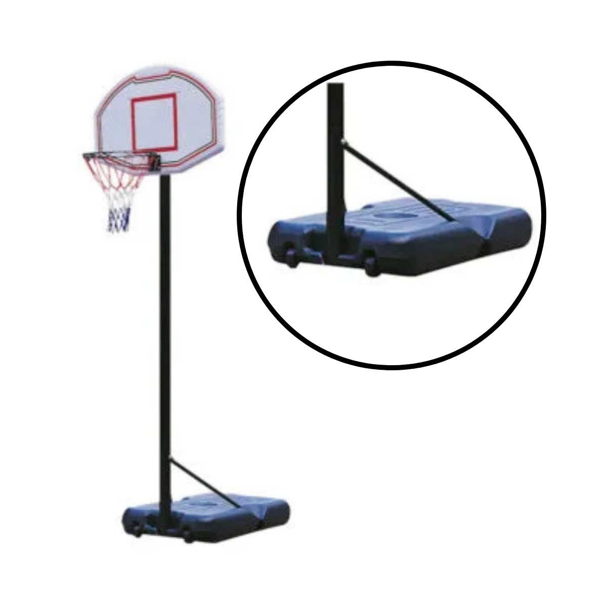 Tablero de Basquet con Pie Altura 3.05m