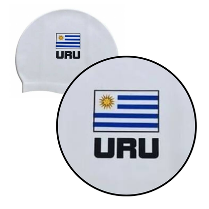 Gorra Para Natación Adulto Arena Uruguay Flag Silicone Cap