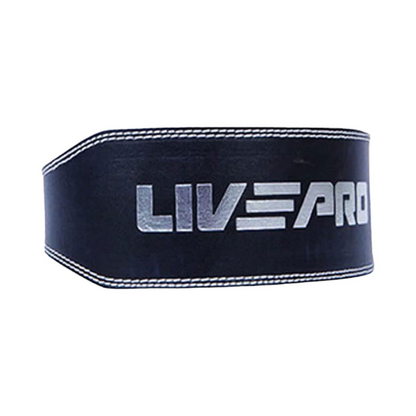 Cinturon Levantamiento Gym En Cuero Pesado M Livepro