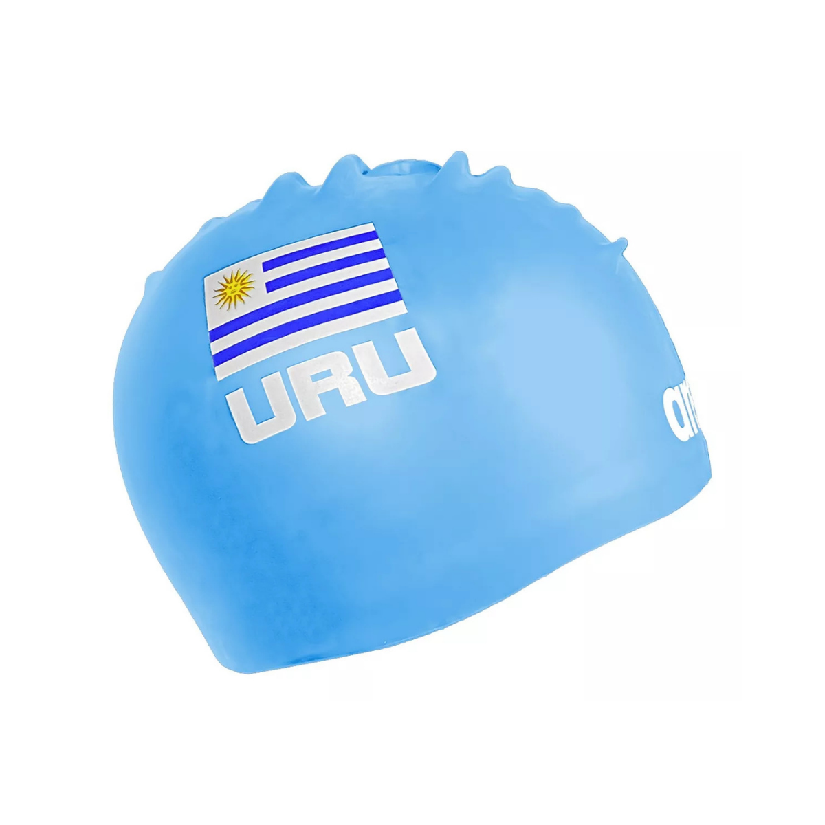Gorra Para Natación Adulto Arena Uruguay Flag Silicone Cap