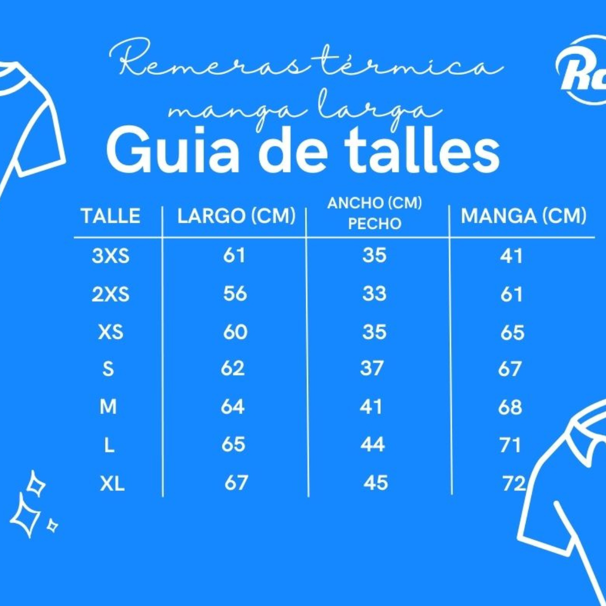 Remera Termica M/l Rg Adulto