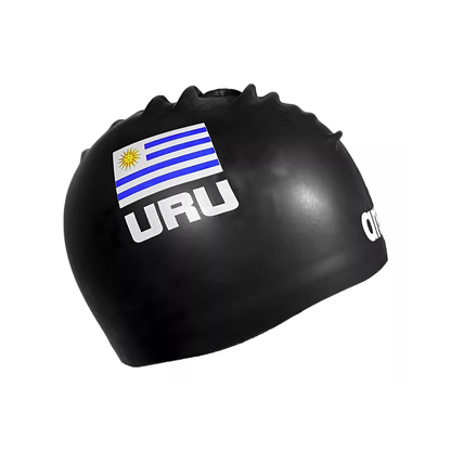 Gorra Para Natación Adulto Arena Uruguay Flag Silicone Cap