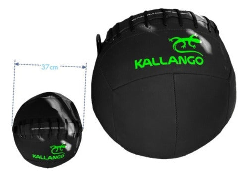 Pelota Medicinal Wallball Crossfit 13kg - Kallango Negro