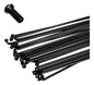 Rayo Y Niple De Bicicleta 290mm Con Nipple X Unidad - Sumart Negro