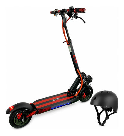 Monopatin Eléctrico Knex R10 Plegable Negro/rojo 36v*10.4ah Negro