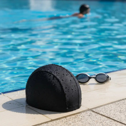 Set Lentes Natación + Gorra Tela + Boxer Corto Natación Negro