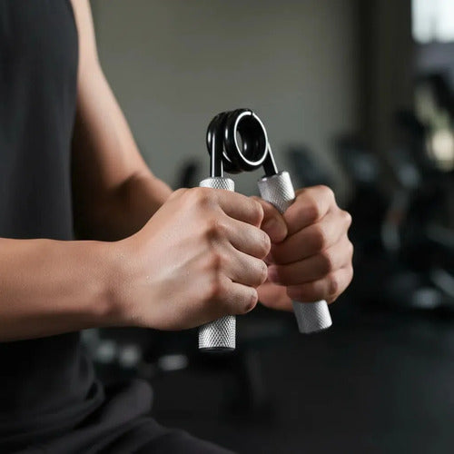 Hand Grip Ejercitador De Mano Y Antebrazo 200lb - Livepro Color Plateado