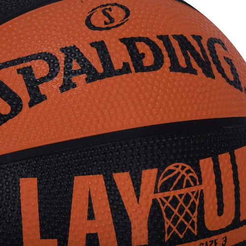 Minipelota De Baloncesto Spalding Lay Up, Goma, Color Naranja