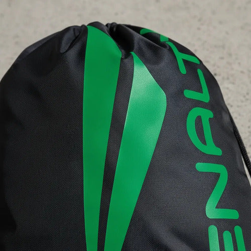 Gym Bag Penalty Porta Pelotas Negro Y Verde
